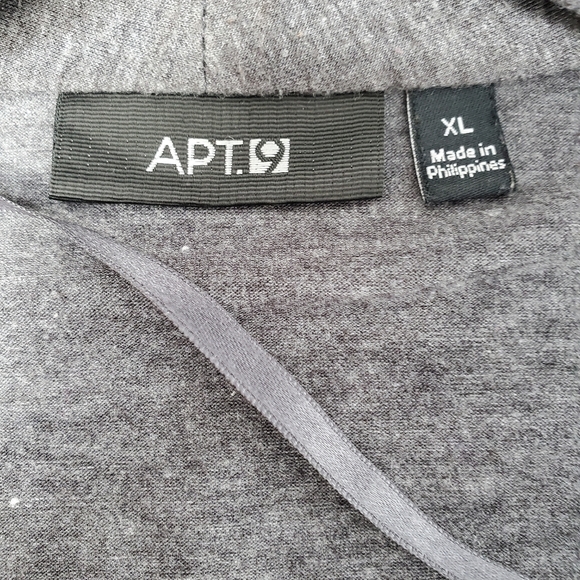 APT. 9 Belted Cardigan- Womens-Size XL-Gray - Picture 3 of 12